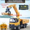 2.4G 1/14 Scale 26 Channel Huina Remote Control Grapple Dump Truck Alloy Timber Grapplo  Engineering Machine Professional Toys 1