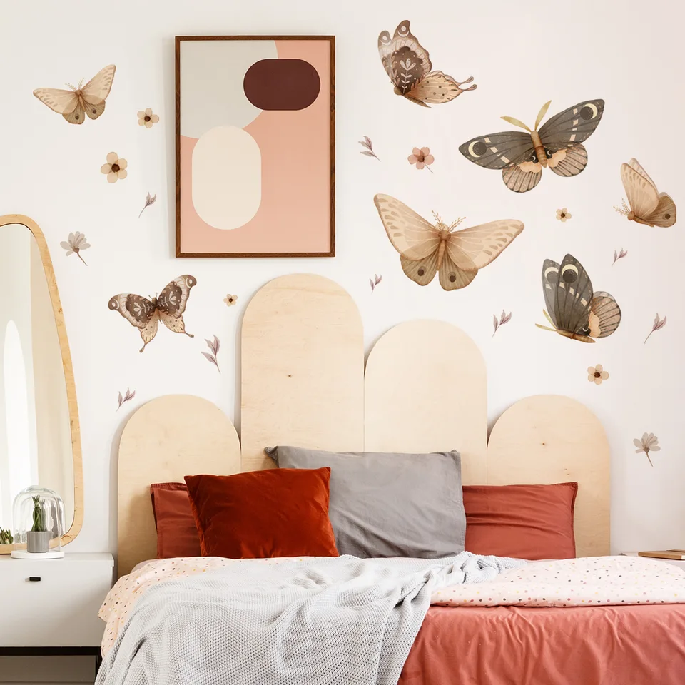 Boho Butterfly Wall Stickers For Kids Room Decoration Butterfly Decoration  Bedroom Accessories Room Decor Wall Decor Home Decal - AliExpress, image size:960x960