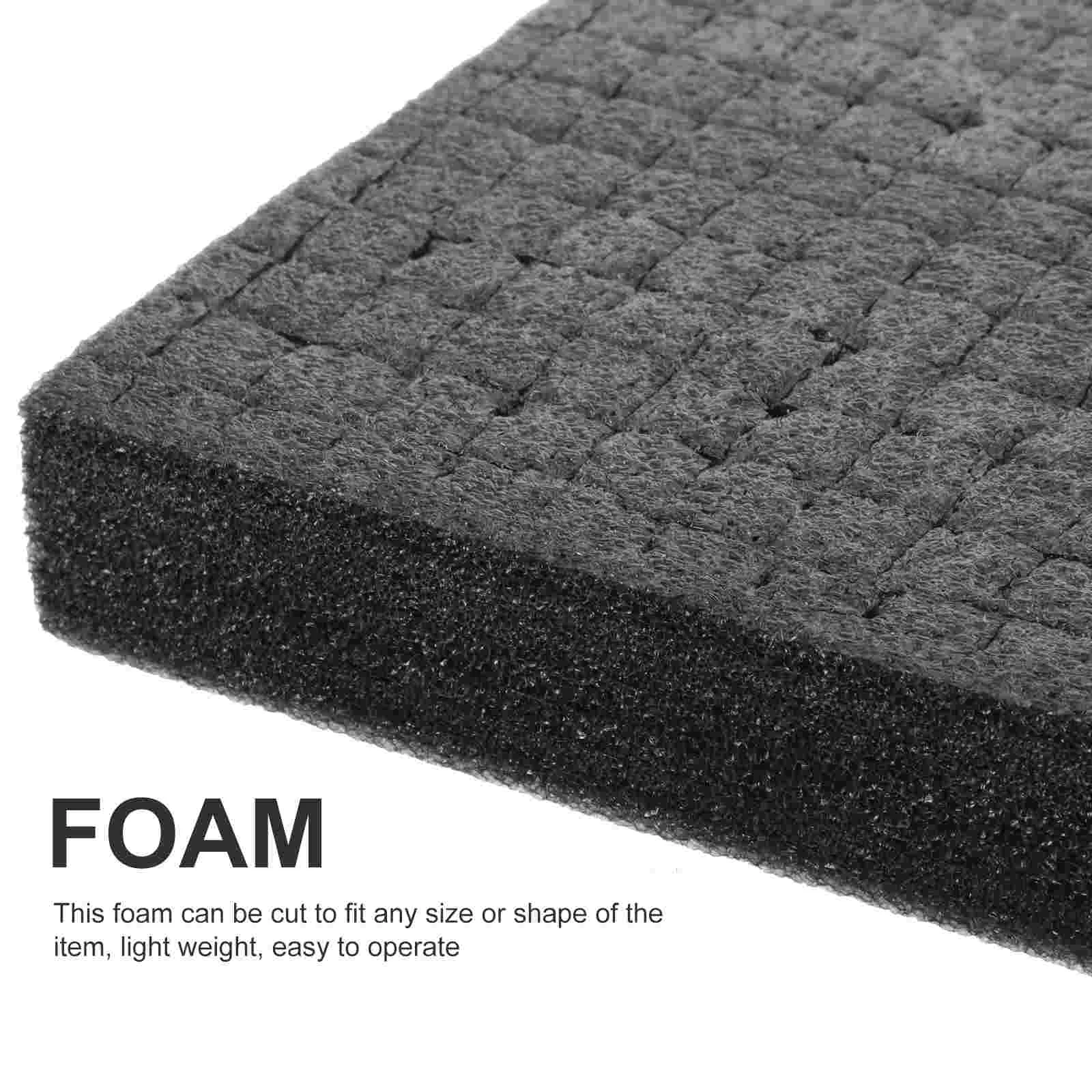 Black Shockproof Foam Packing Cubes Cube Foam Sheets Tool Box Inserts Office Binding Supplies Board Packing Cases