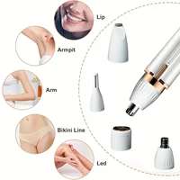 4 In 1 Womens Electric Eyebrow Trimmer Eye Brow Shaper Pencil Face Hair Remover For Women Automatic Eyebrow Shavers Pocketknife 2