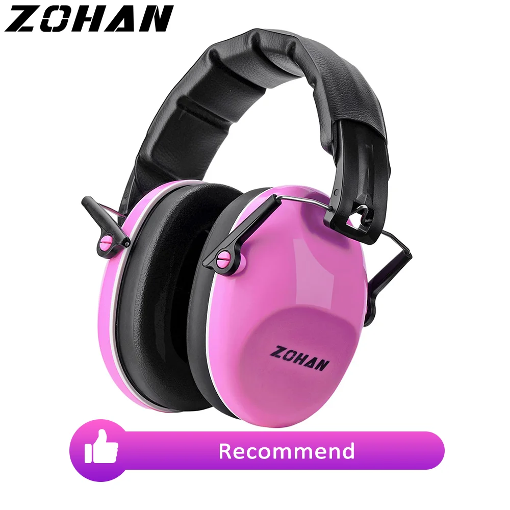 

ZOHAN Kids Ear Protection Hearing Safety Noise Reduction Adjustable Earmuffs For Children Autism Hearing Sensory Issues NRR 25dB