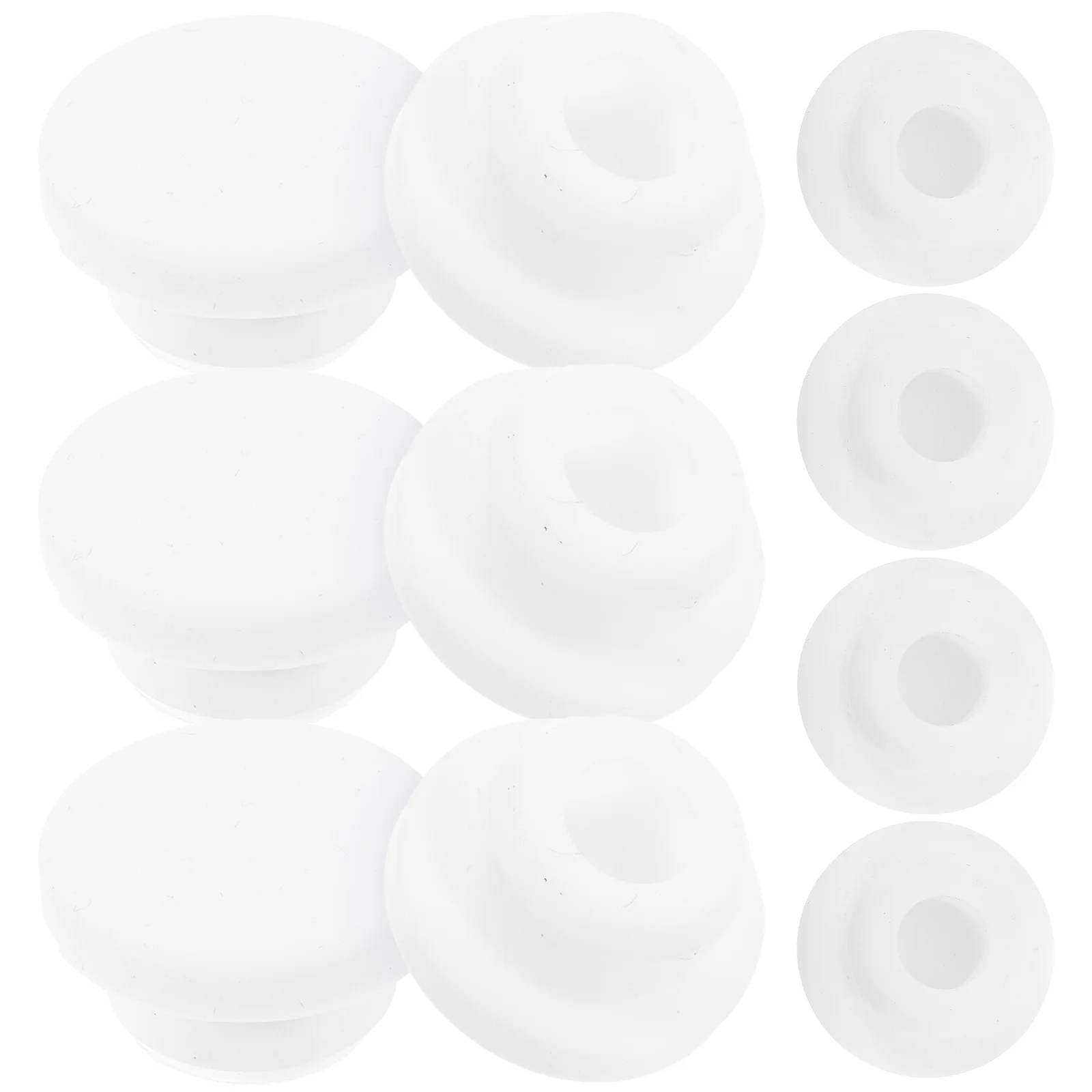 

10 Pcs Bathroom Cabinet Washbasin Overflow Sealing Cover Side Hole Plug Sink Full Water Outlet Round (20mm) 10pcs Plastic
