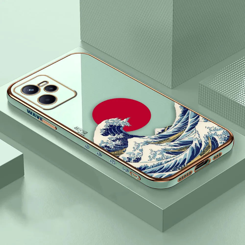 thumbnail image 1 of The Great Wave Off Kanagawa Cover Smooth E-TPU Phone Case REALME GT 2 NEO3 MASTER 7 8 8I 9 9I 10 11 PRO C30 C33 C35 C53 C55 Case, 1 of 5