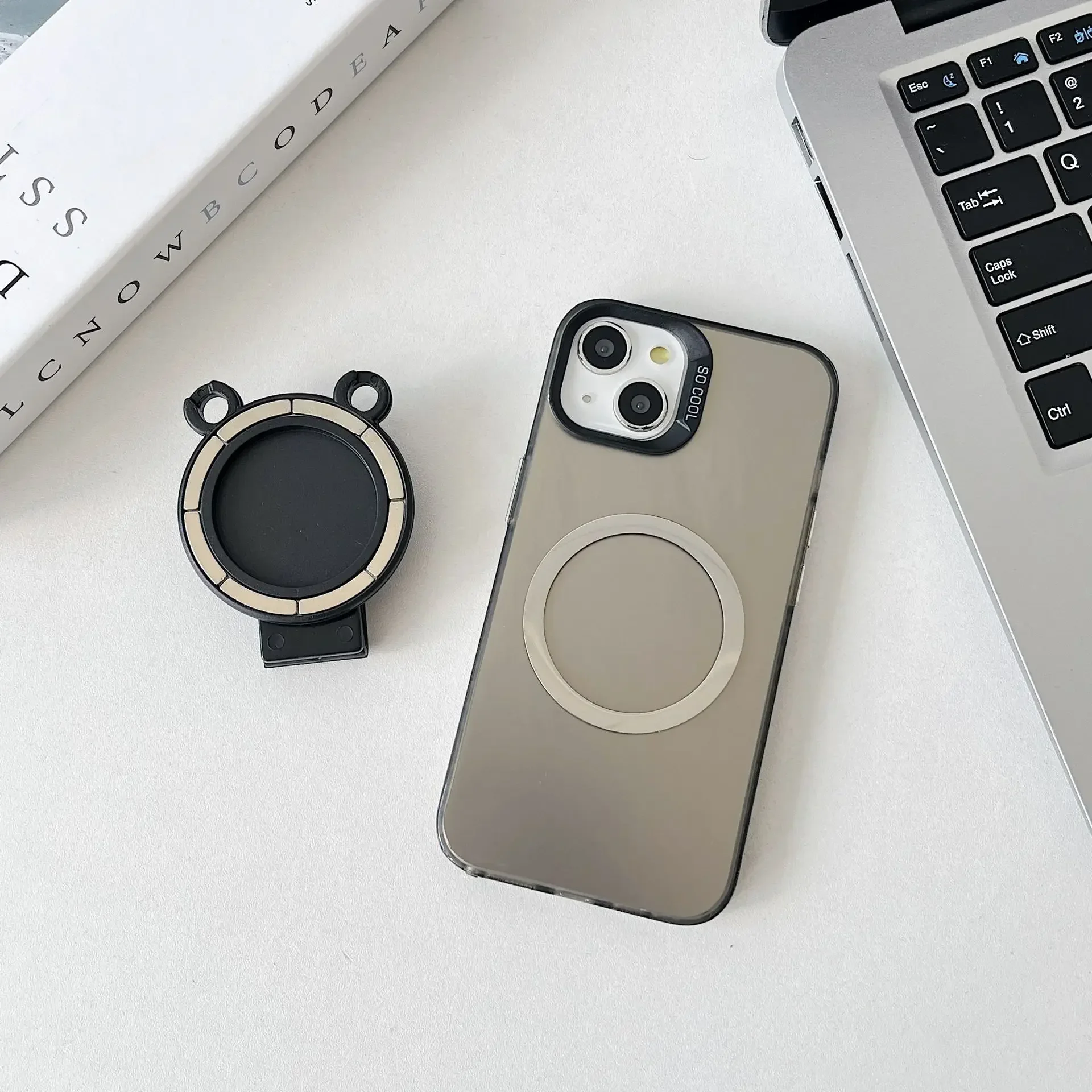 Magnetische Handyhalterung N52 Starker Magnet Clip-On Anti-Rutsch Freisprechhalterung für Gürtel Rucksack Tasche für iPhone Samsung – Detail 10