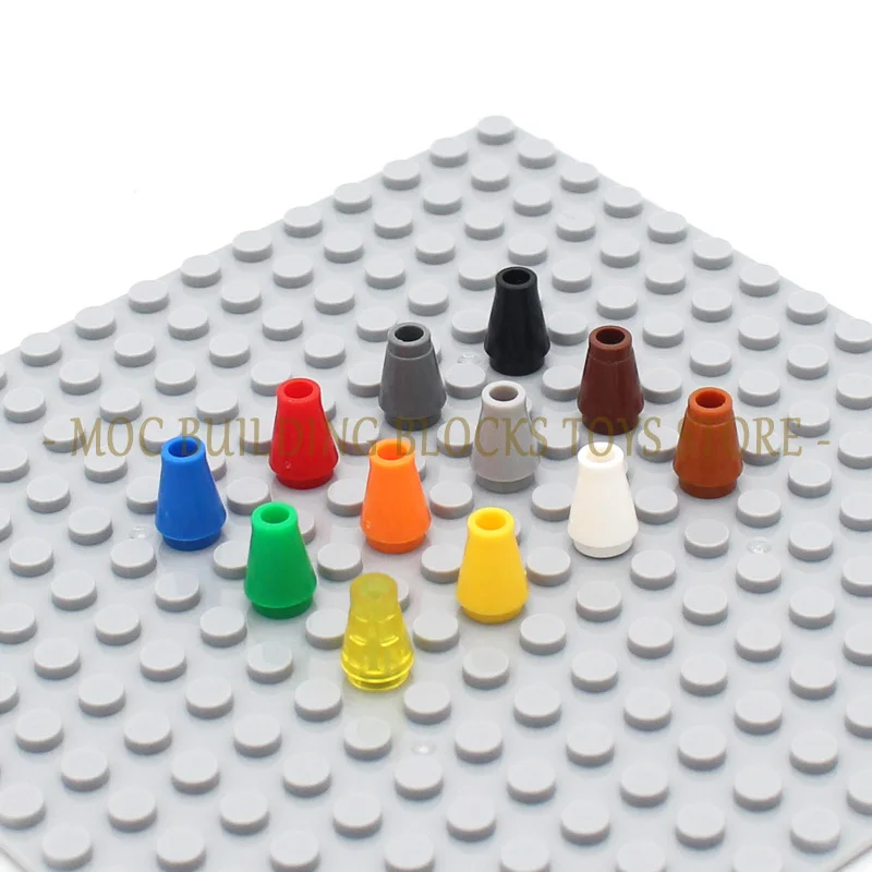 

MOC Parts 4589 Circular Cone 1x1 with Top Groove Building Block Brick Classic DIY Creative Education Compatible Accessories Toys