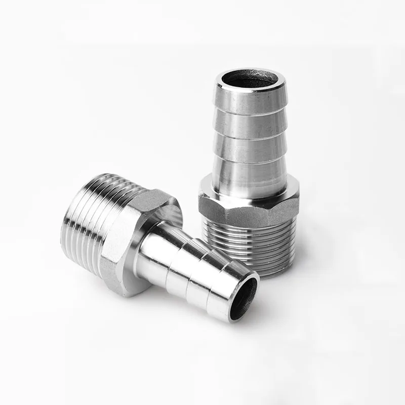 Hose Barb x 1/8 1/4 3/8 1/2 BSP Male Thread 304 Stainless Steel Pipe Fitting 6mm 8mm 10mm 12mm 13mm 14mm 15mm 16mm 18mm 19mm