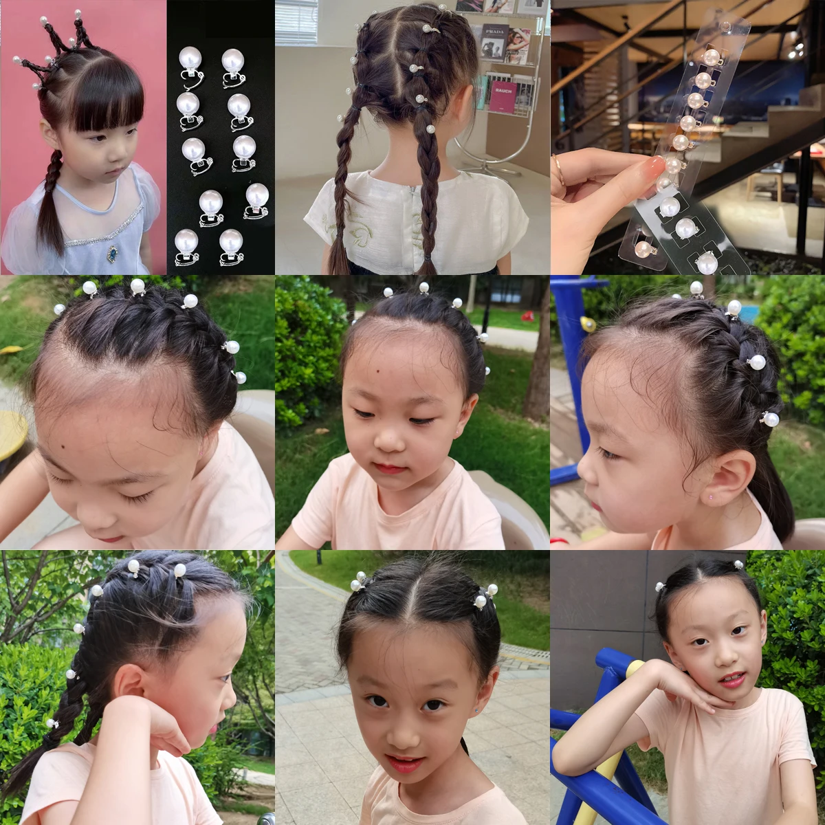 10Beads Fashion Women Hair Claws Clamp Rhinestone Small Hair Clips Girls Hair Accessories Bridal Wedding Jewelry Headwear 6