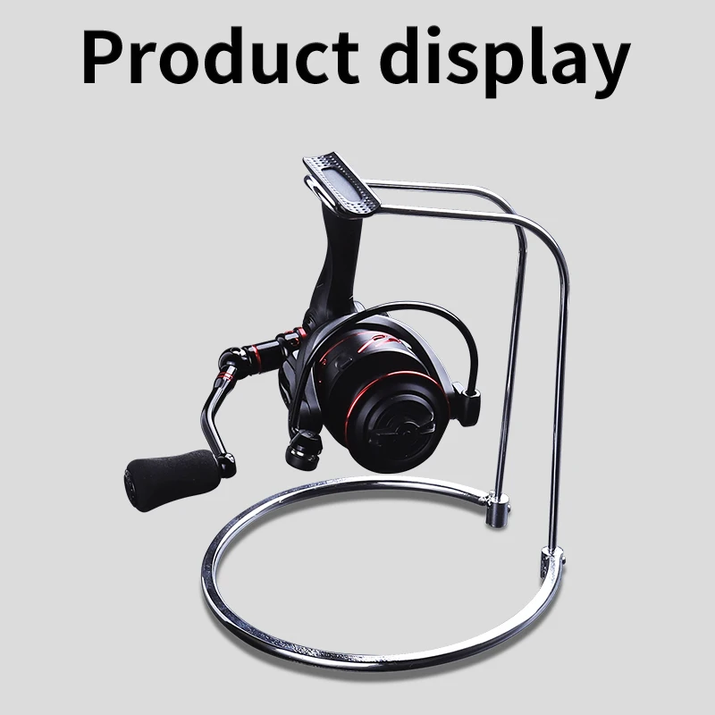Fishing Reel Display Holder Stainless Steel Spinning Reel Stand Rack Support Storage Accessories