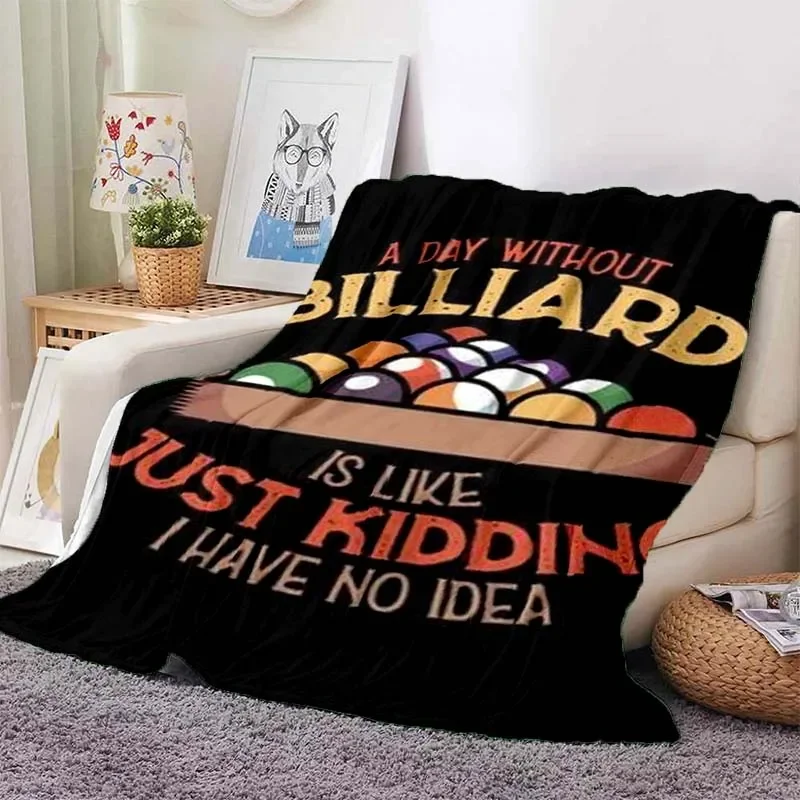 

billiards billiards Flannel Soft Blanket Warm Retro Blankets for Beds Bedroom Living Room Sofa Blanket Travel Picnic Blanket