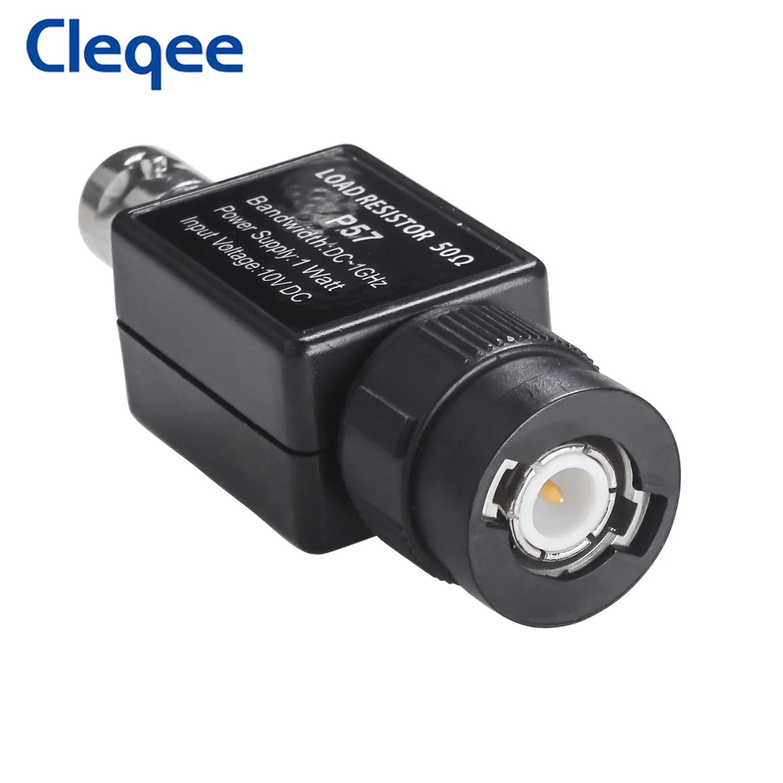 อะแดปเตอร์ Cleqee P57 1 ชิ้น รุ่น Q9 ตัวต่อแบบ Feed Through 50 โอห์ม ขั้วต่อ BNC ตัวเมีย ตัวต้านทานโหลดอุปกรณ์ 50KY กระแสตรง 1GHz 1