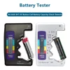 Digital Battery Tester LCD Display C D N AA AAA 9V 1.5V Button Cell Battery Capacity Check Detector Checkered Load Analyzer 1