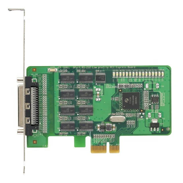 

MOXA 8-port RS-232 slim PCI Express board operating temperature from 0 to 55 CP-168EL-A