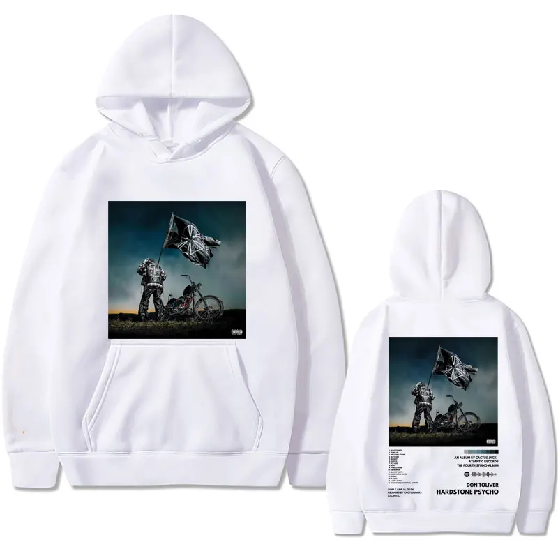 Rapper Don Toliver Hardstone Psycho Album Double Sided Graphic Hoodie Male Fashion Sweatshirt Men Women Vintage Fleece Hoodies