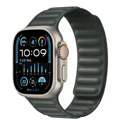 Nylon Finely Woven Magnetic Watch Strap Bracelet - Ultra 3 2 1 49mm (Winter Blue)