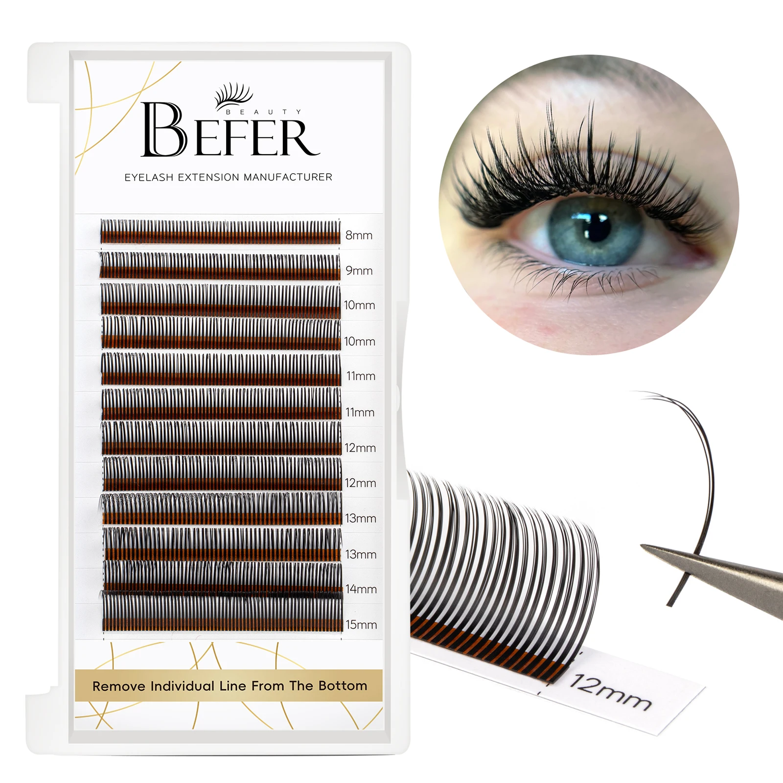 Befer Beauty Anime Lashes 240 Cluster Manga Style Feather Lash Flora Cat Eye Wimpern 8–15 mm C/D Curl Lash Extensions Lieferant