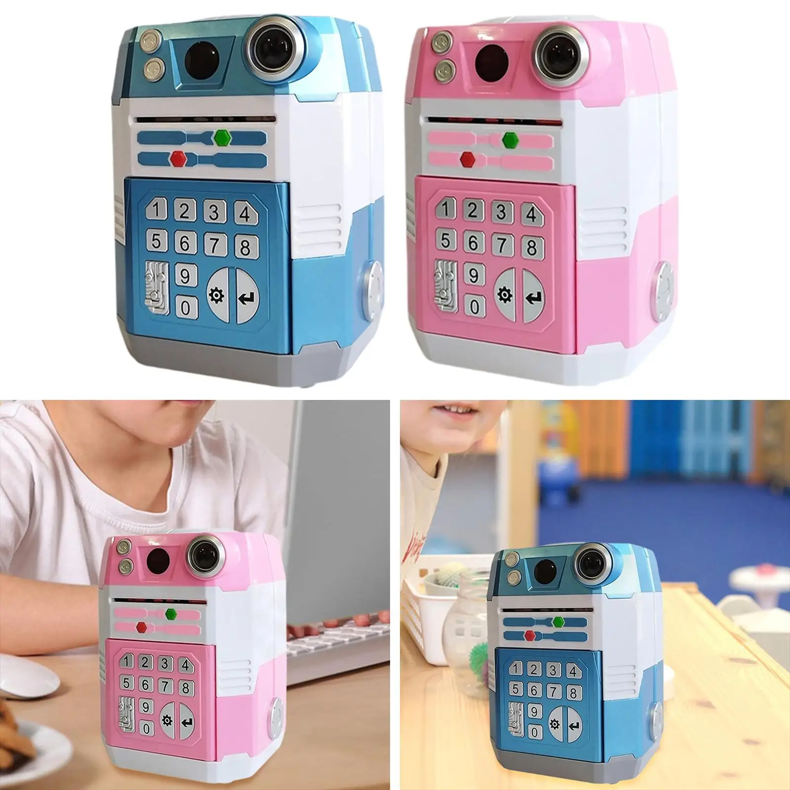 ATM Savings Device for Children, Electronic Money Box with Password Feature