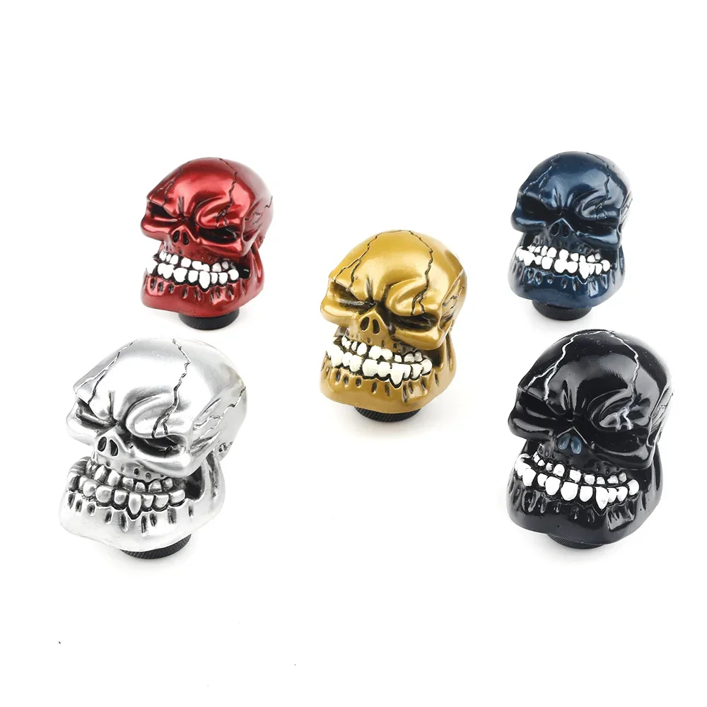 

YOMI Skull Shape Head shift knob Car Accessories Decoration Car Manual Gear Stick Shifter Lever Knob gear shift knob