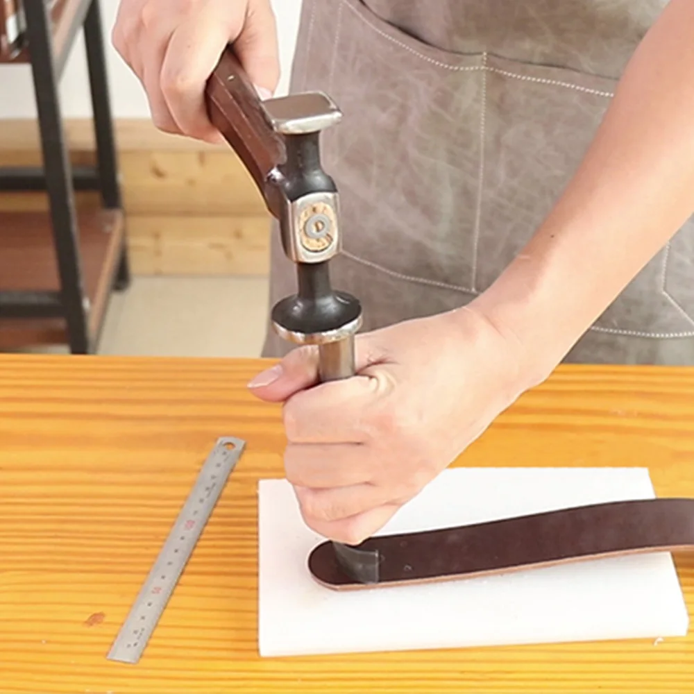 WUTA SPC 가죽 구멍 펀치 스트랩 벨트 엔드 펀치 하프 라운드 커터 Diy 가죽 공예 도구, 전문 수입 합금 공구 강철