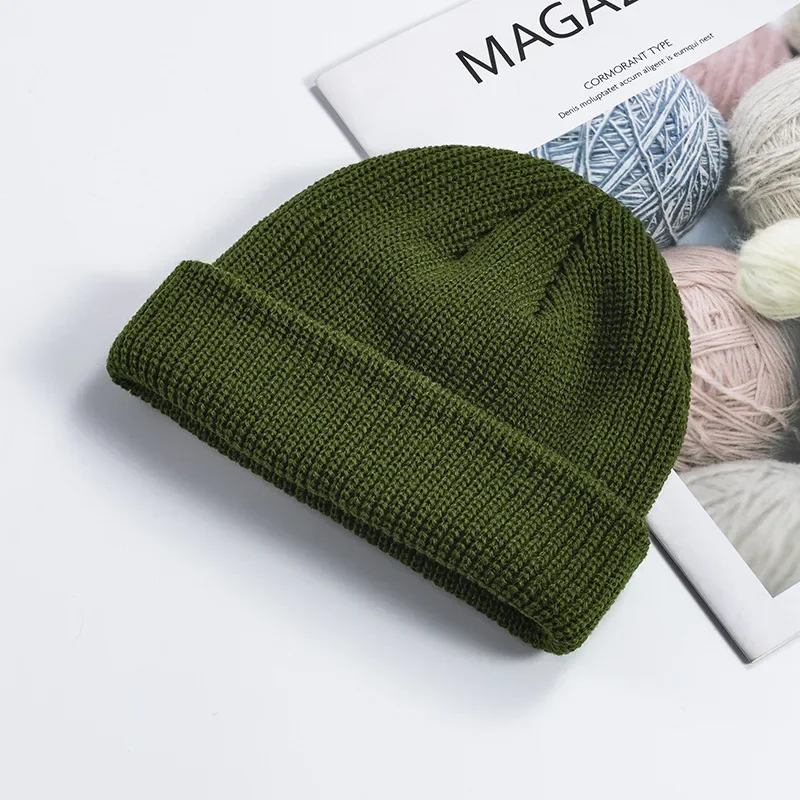 Fashion Hip Hop Beanie Knitted Hat Men Skullcap Women Winter