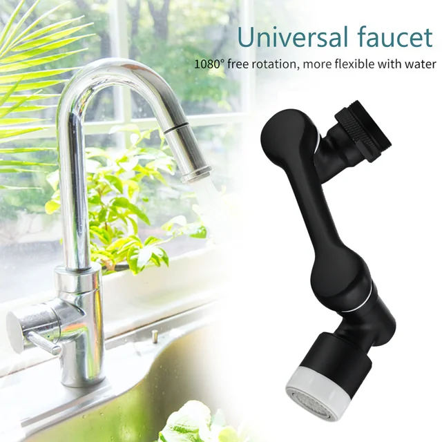 OFFOF Rallonge de robinet de salle de bain, 1080° Swivel Robotic Arm Swivel  Extension Faucet Aerator, 2 modes réglables Extension robinet pour robinets  filetés M20/M22/M24 Rallonge de robinet de cuisine : 