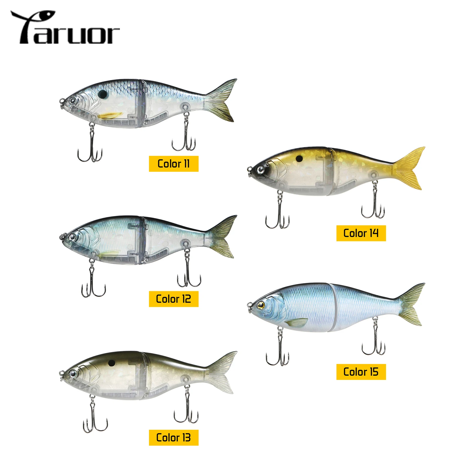 TARUOR Fishing Lures 178mm Glide Bait Jointed Swimbait Artificial