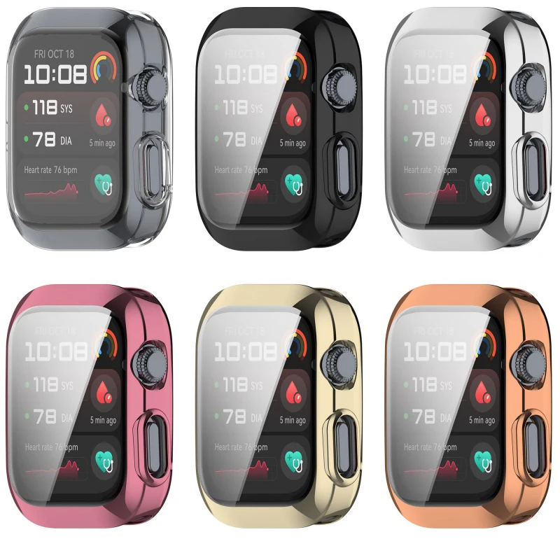 Premium Soft TPU Plating Watch Cover and Screen Protector
