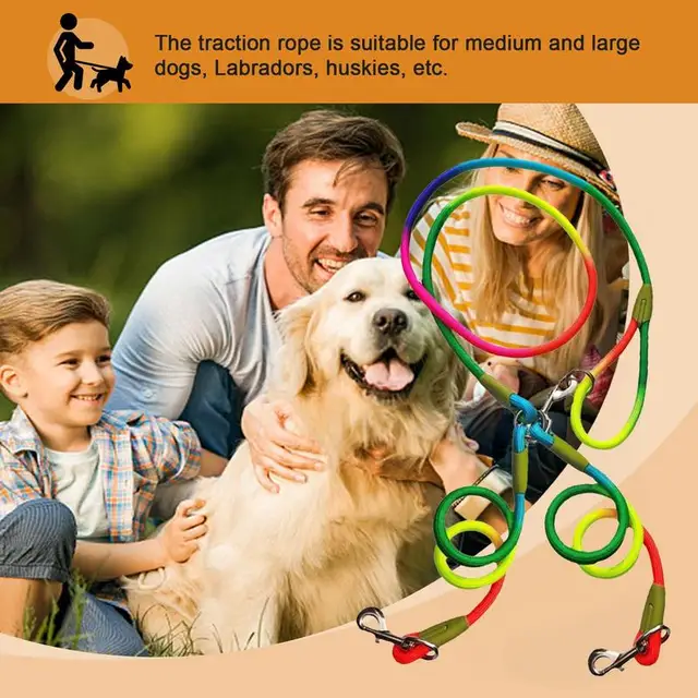 Waist Dog Leash Dog Training Leash Hands-Free Portable Dual Dog Lead Leashes Traction Ropes For Walking Jogging Hiking Camping 4