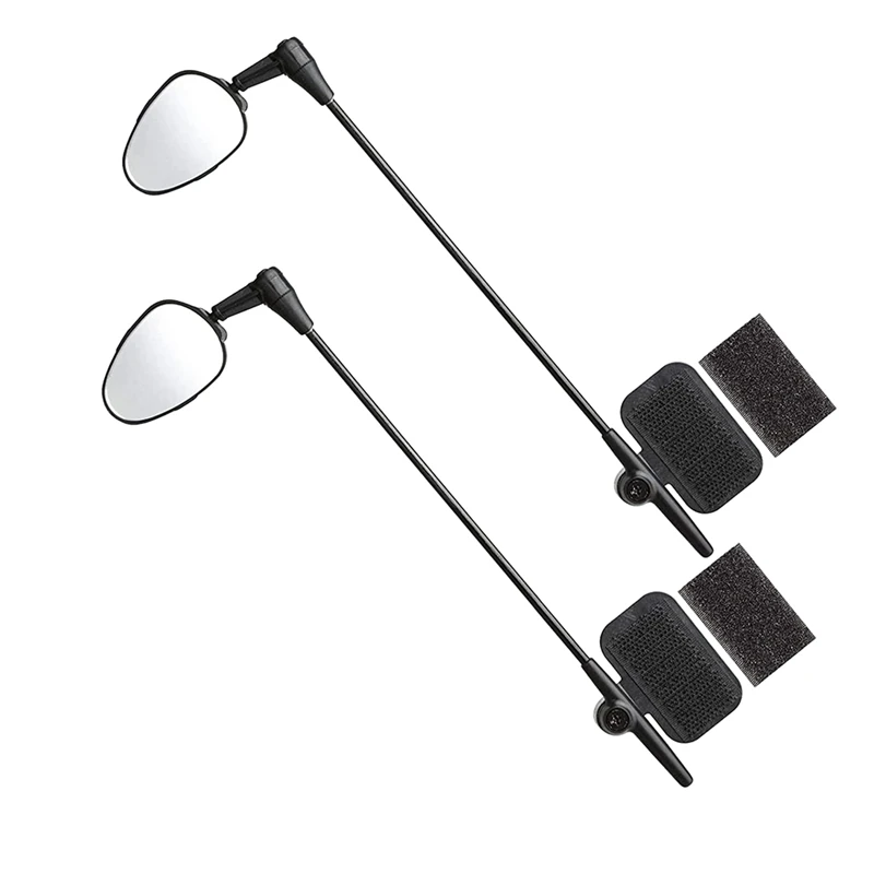 

2 Pack Bike Helmet Mirror, 360 Degree Adjustable Bicycle Rear View Mirror Bike Mirror Lightweight For Cycling
