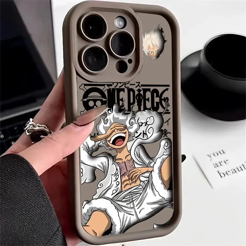 One Piece Anime Luffy Gear 5th Phone Case For iPhone 15 14