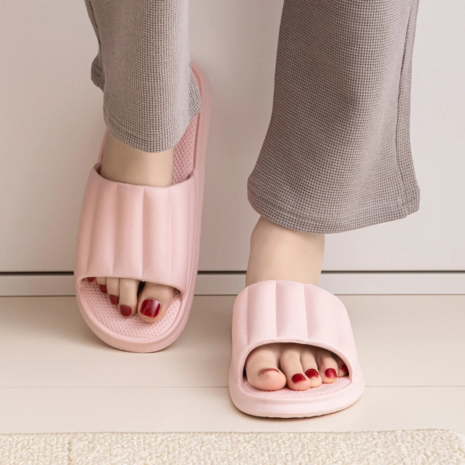 

Шлепанцы женские из ЭВА, мягкая подошва, Нескользящие, летние тапочки, сланцы, мягкая подошва, сланцы