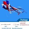 3D 4-meter Rainbow Colorful Nylon Soft Inflatable Kite Hanger Float Tail Strap Spiral Tail Hanger Free Connecting Rod Package 2