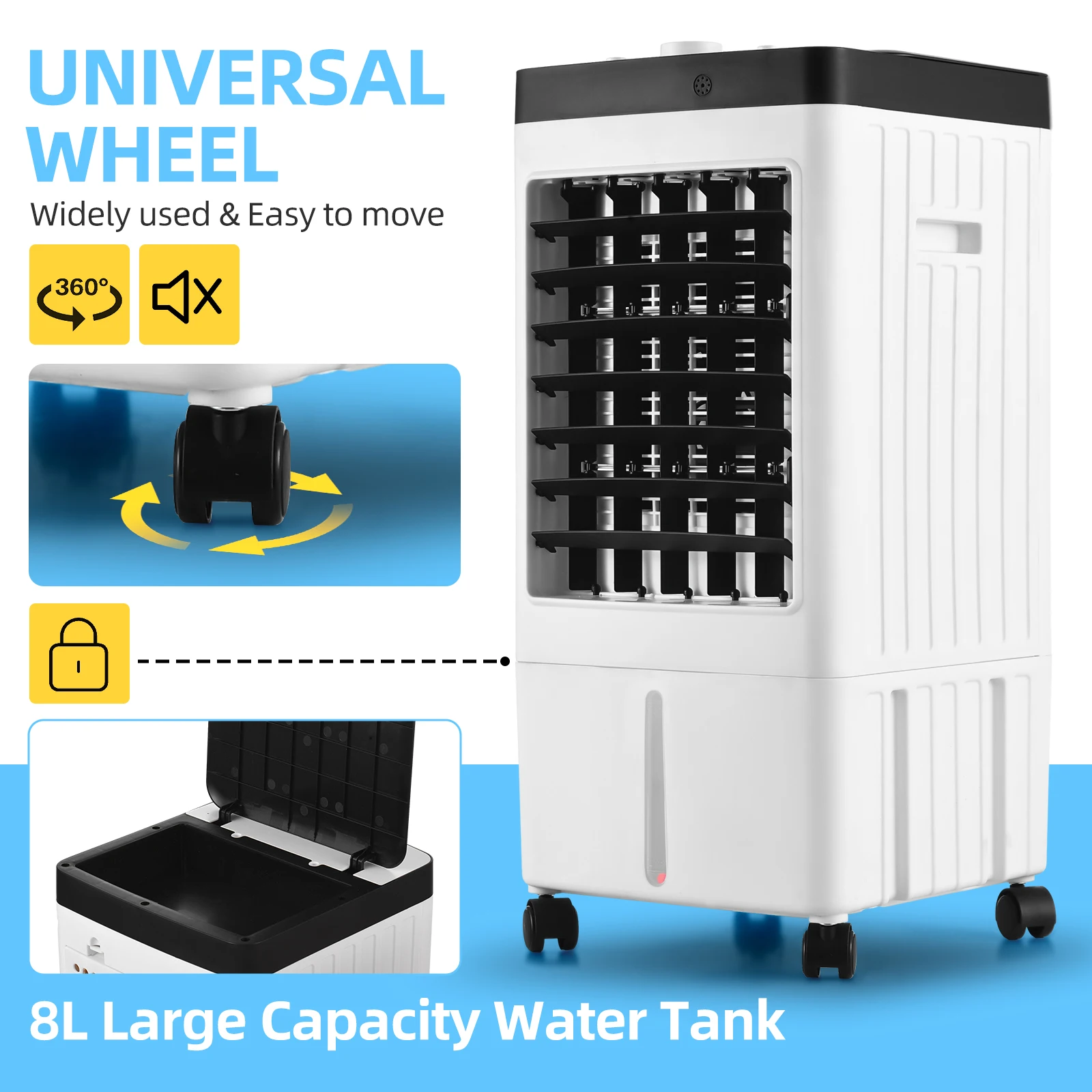 مبرد الهواء التبخيري 100 ° مبرد مستنقع التذبذب مع...