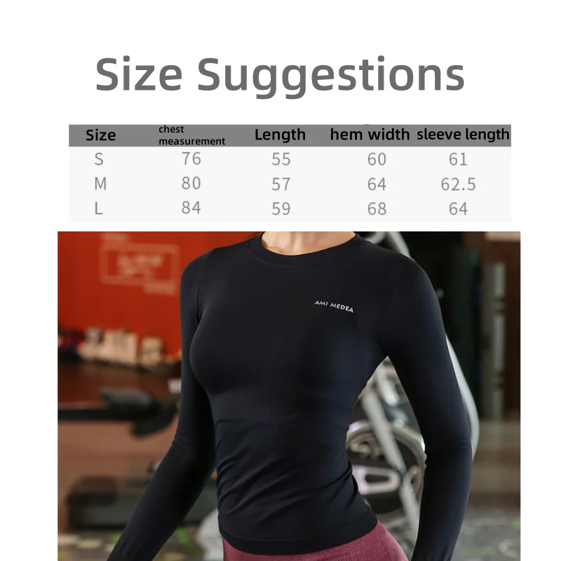 Yoga Wear Fitness Tops Women Tight Sports Long Sleeve Yoga Clothing Running Training Clothes Gym Workout Shirt Comfortable Training Cloth