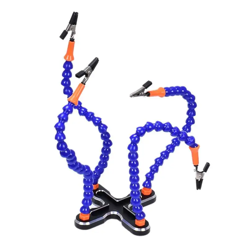 

Ювелирные изделия, 4 рукоятки, рабочие станции, алюминиевая Нескользящая база с зажимами типа «крокодил» для ремонта поделок, ювелирных изделий