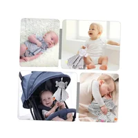Éléphant apaisant 3 en 1 : couverture douce, hochet et jouet suspendu pour berceau pour bébés 6