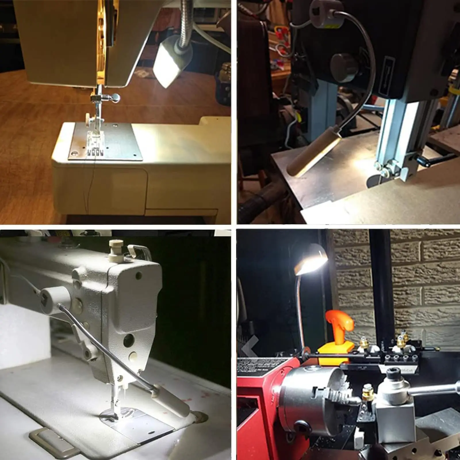 Portable LED Sewing Machine Light with Flexible Gooseneck