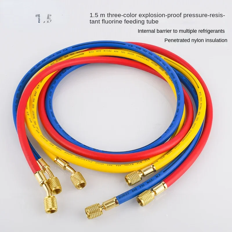 R134a Refrigerant Pressure Fluorination Gauge Set Automotive Air Conditioning Filling Equipment All Copper Snow Filling Valve