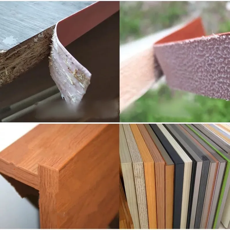 Furniture Edging Tape 2M Hot Melt PVC Furniture edge banding strip Protector tape adhesive veneer sheets for Cabinet Table Wood Surface Edging Decor