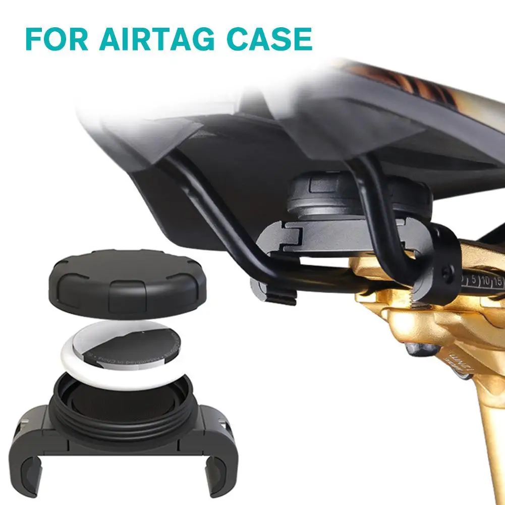 

For Airtag Holder Bike Saddle Seat Mounting Bracket Anti-theft GPS Tracking Bicycle Hidden Case Protective Cover For AirTag