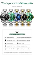 OLEVS 5885 montre à Quartz classique pour hommes de marque supérieure aiguilles lumineuses affichage du calendrier bracelet en acier inoxydable montre pour hommes étanche 6