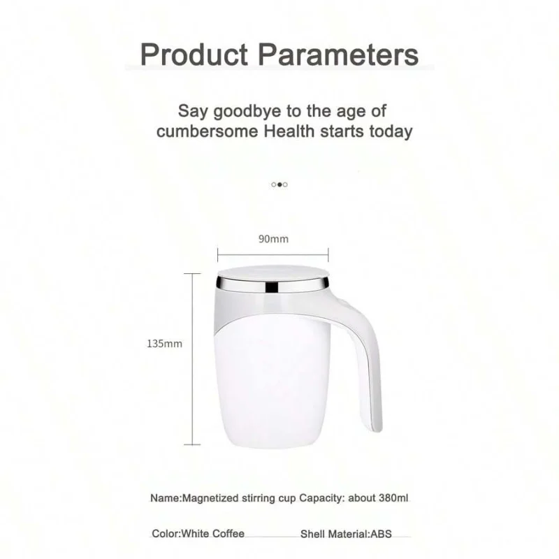 Stainless Steel Mug With Mixing Rod Self-Stirring Cup Coffee Milk Mixer Warm Bottle Automatic Mixing Cup Rotating Water 1pc electric stirring cup self stirring shaker cup