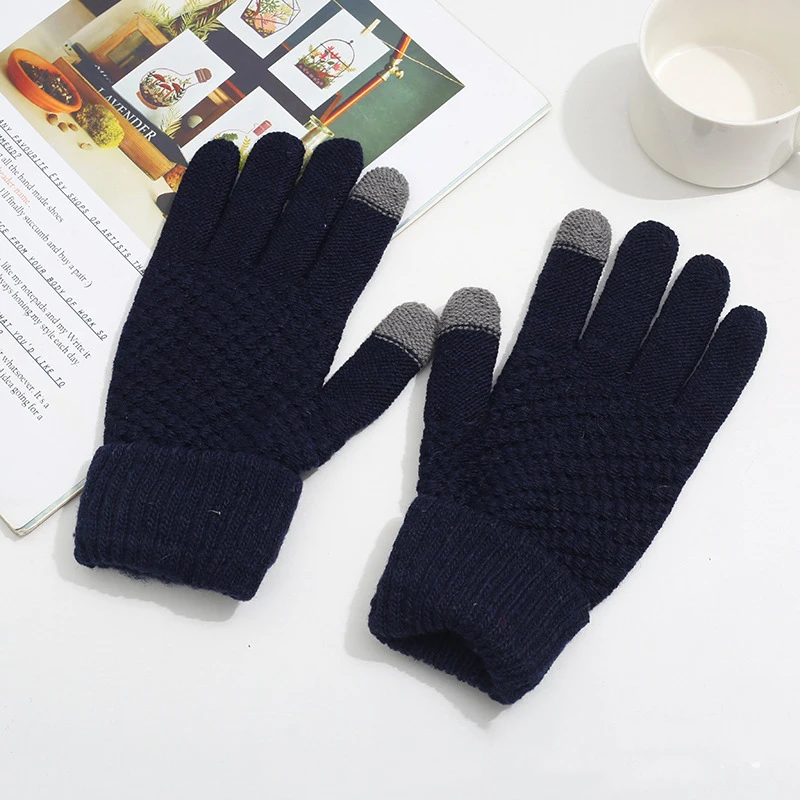 Autumn And Winter Gloves Plus Fleece Men's And Women's Fashion