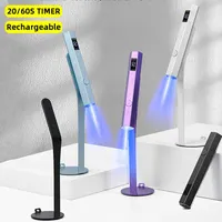 Mini Handheld UV Led Lamp For Nails Portable Rechargeable Nail Dryer For Curing Gel Polish With Display Manicure Machine 1