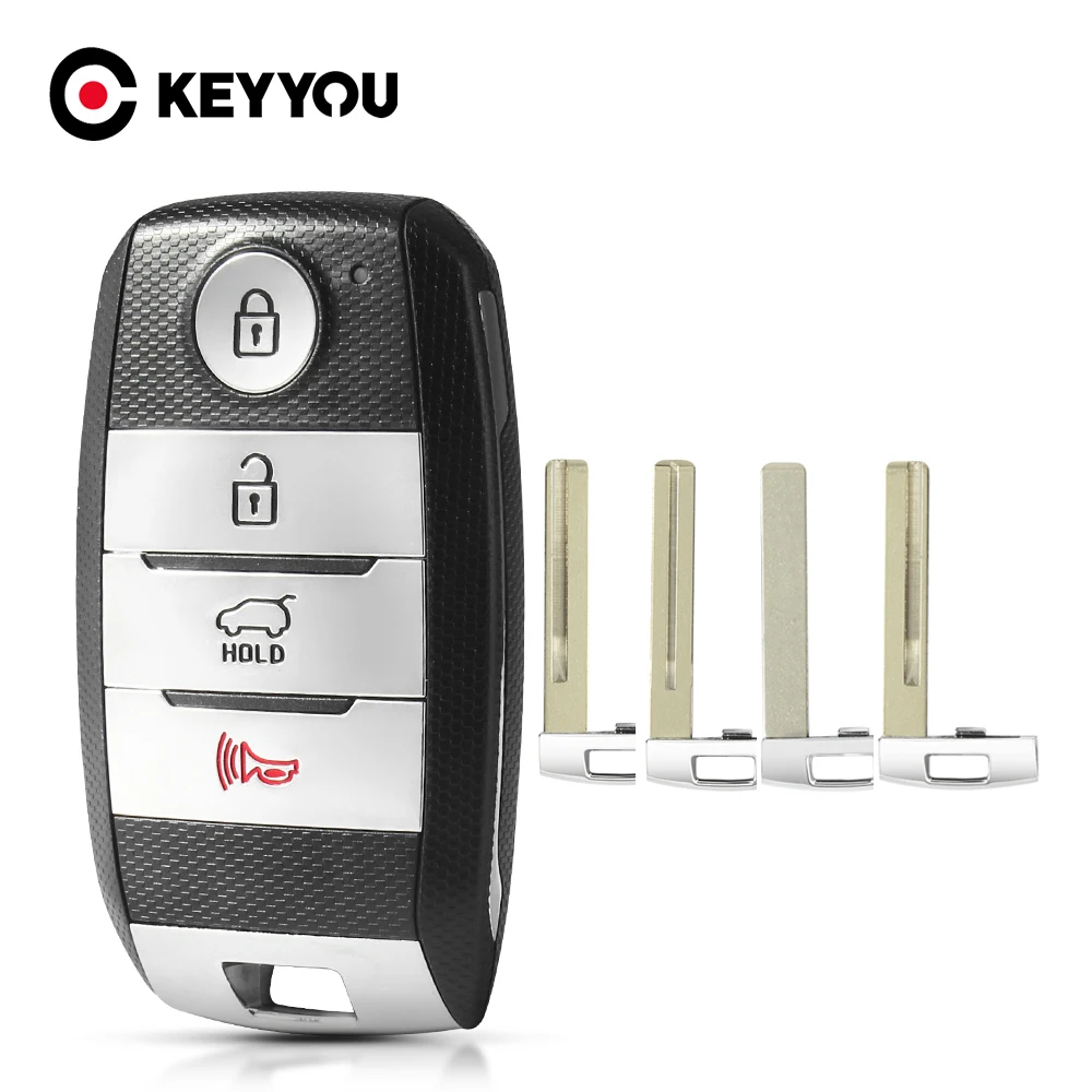 Keyyou Portachiavi Per Auto Per Kia Sportage Optima Sorento Niro Lx Ex Niro S Touring Keyless Case Fob Remote Car Key Case 4B
