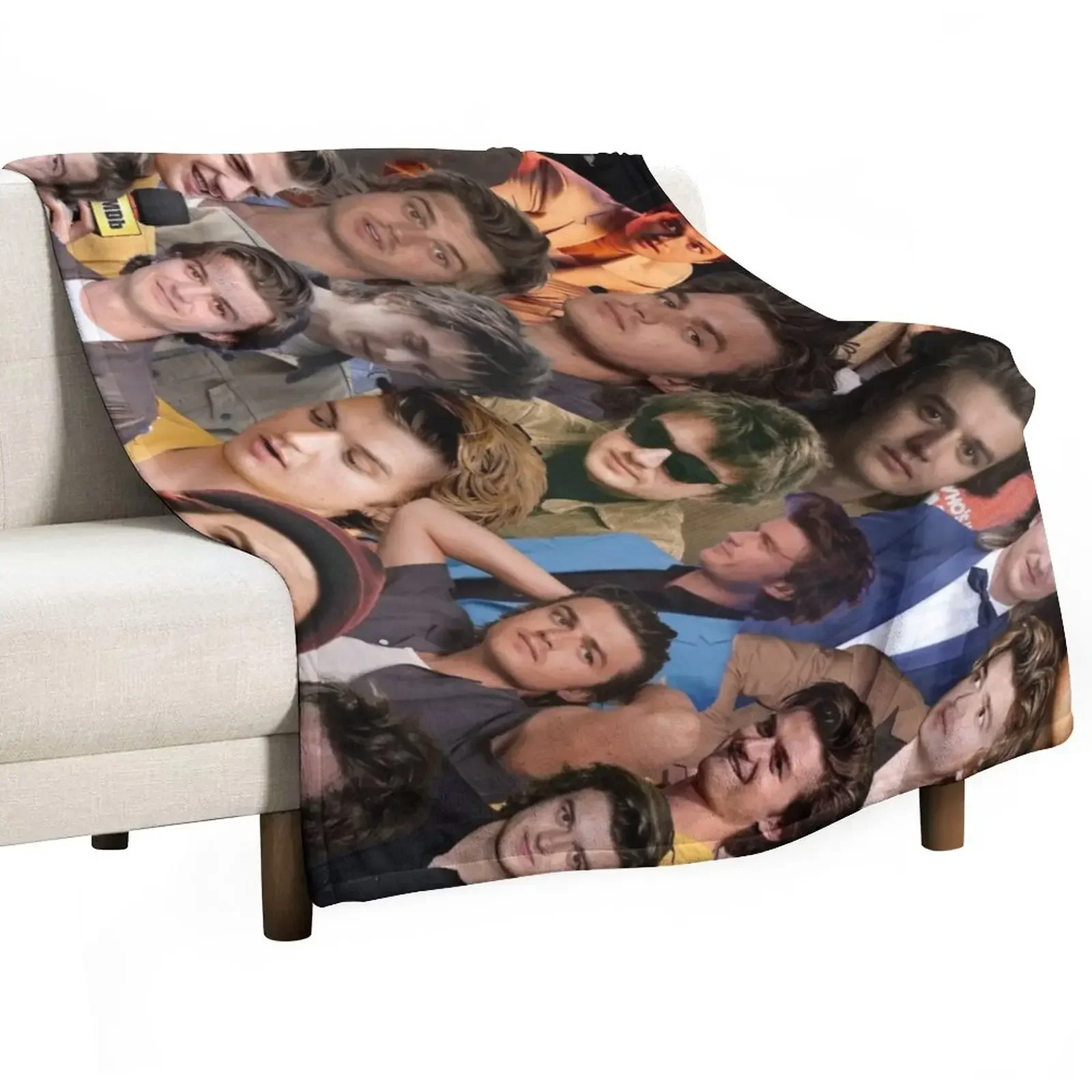 

Joseph Keery Photo Collage Throw Blanket Comforter Plaid Thermals For Travel Blankets