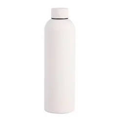 Insulated Stainless Steel Vacuum Flask - 750ml Double Wall Thermos - 500ml (White)