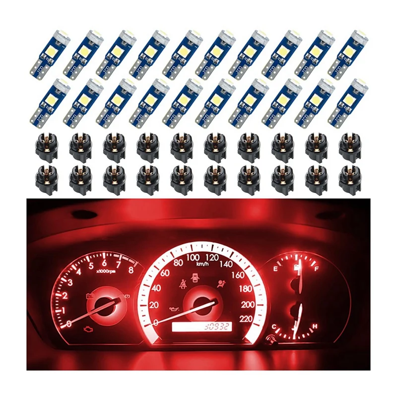 

20 шт., фонари для приборной панели автомобиля, 3030-3SMD