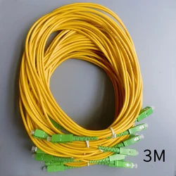 High - Performance Fiber Optic Patch Cable with Free Adapter - Single Mode SC/APC to SC/APC Extension Wire, Various Lengths Available (10pcs 3M)