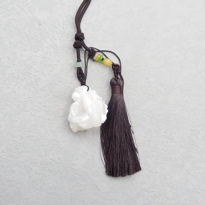 Natural Stone Gobi Agate Pendant Bead 34x28x24mm 32g Fine Jewelry Fashion Necklace Women Pendant