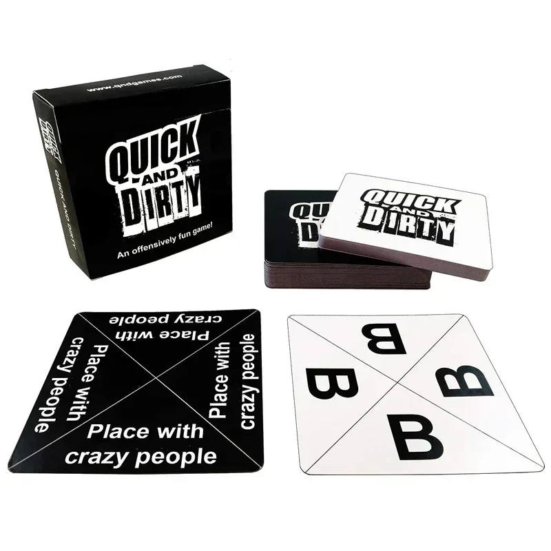 QUICK AND DIRTY-An Offensively Fun Game! [Funny Social Comedy Game] Board games